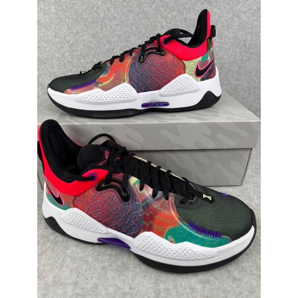 Nike PG 5 Multi Color Basketball Shoes Men's Size‎ 8 Sneakers CW3143-600